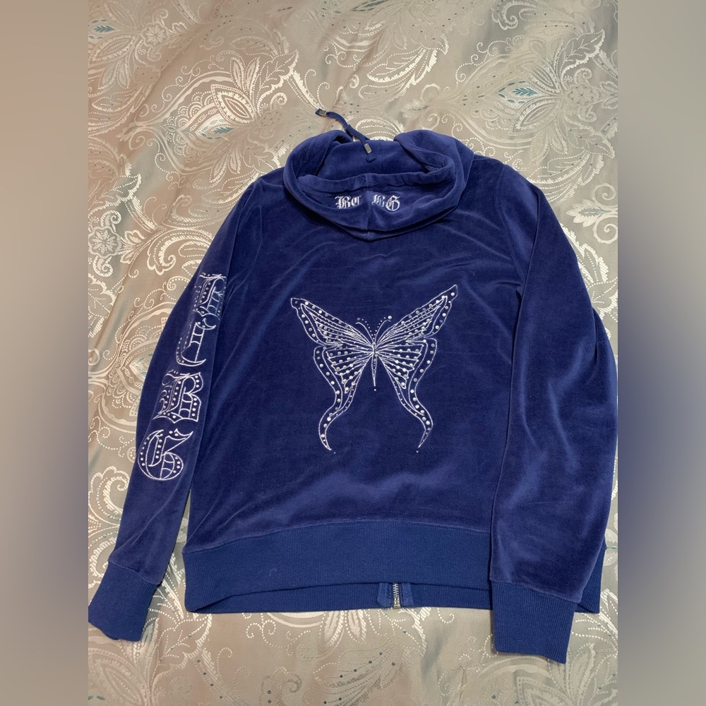 BCBG Maxazria Blue Jumpsuit